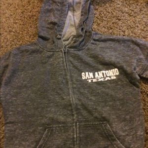 Gray zip up hoodie